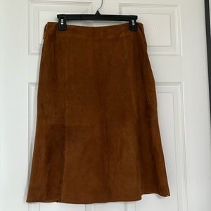 Suede skirt